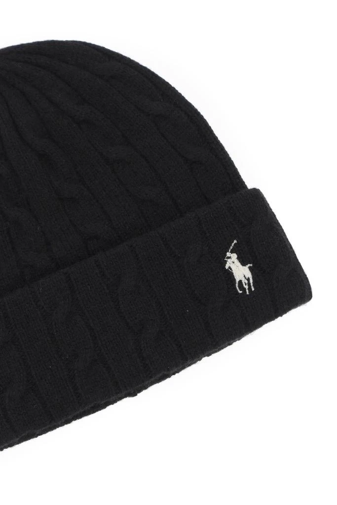 商品Ralph Lauren|Cable-knit cashmere and wool beanie hat,价格¥500,第3张图片详细描述