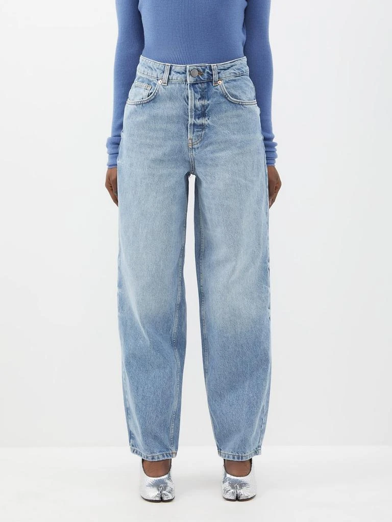 商品Raey|Taper organic-cotton high-waisted tapered jeans,价格¥350,第4张图片详细描述