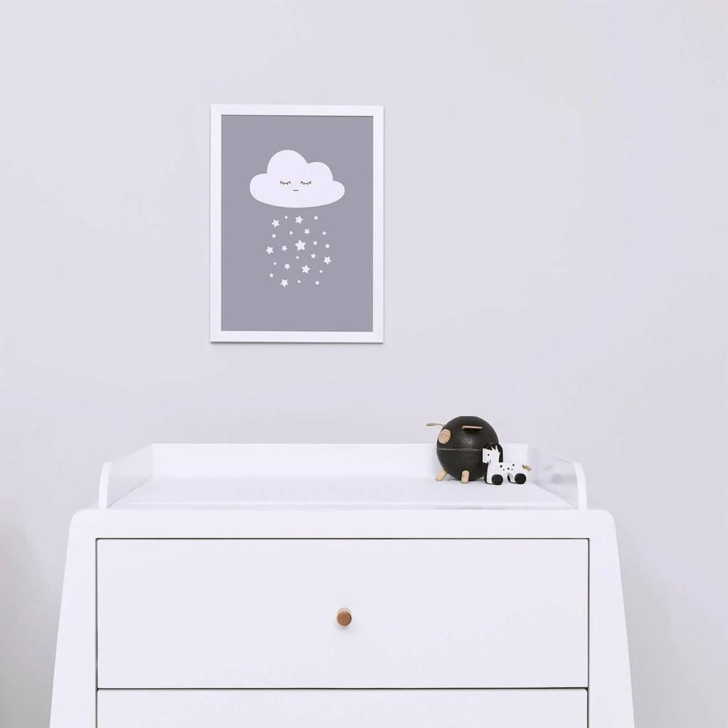 商品The Hut|Snüz Cloud Nursery Print - Grey,价格¥29,第3张图片详细描述