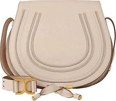 商品Chloé|Marcie Leather Crossbody Saddle Bag,价格¥11086,第1张图片