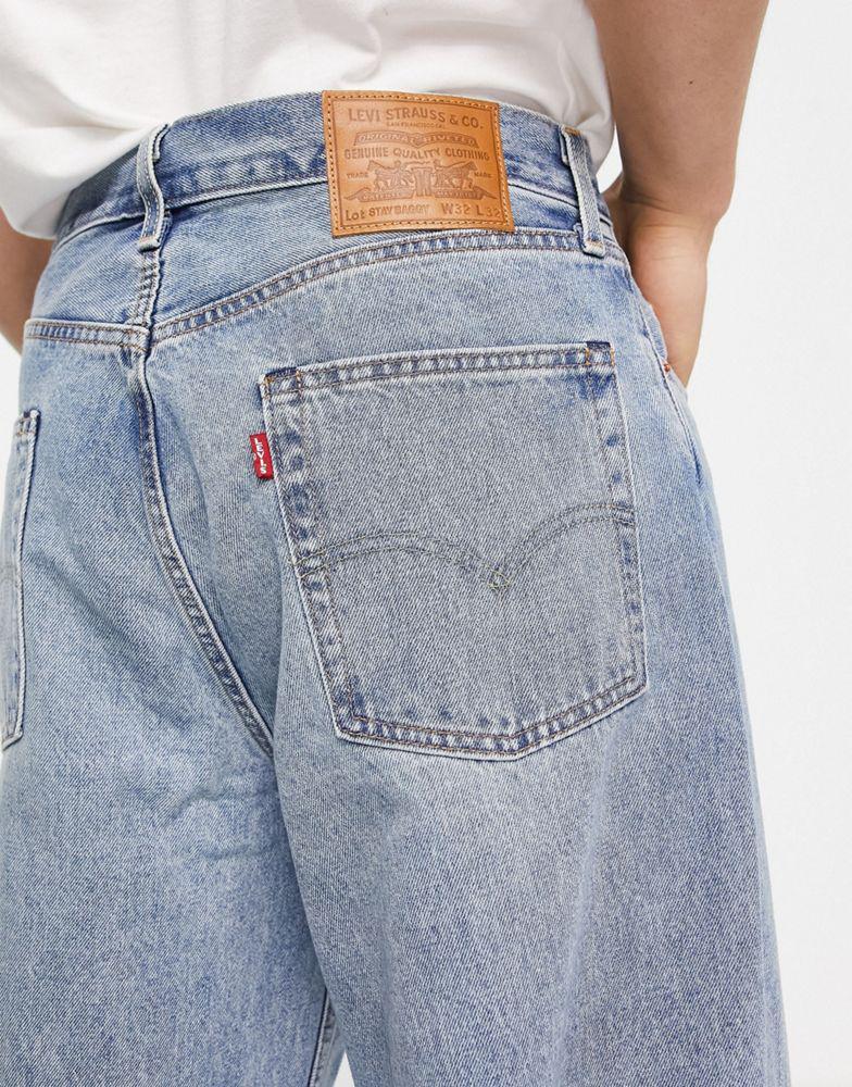 商品Levi's|Levi's stay baggy tapered jeans in light blue wash,价格¥660,第5张图片详细描述