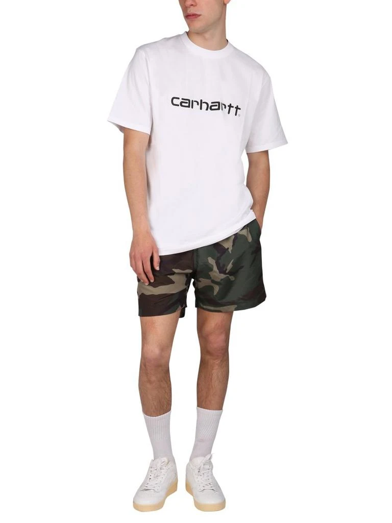 商品Carhartt|Carhartt WIP Logo Print Crewneck T-Shirt,价格¥204-¥207,第3张图片详细描述