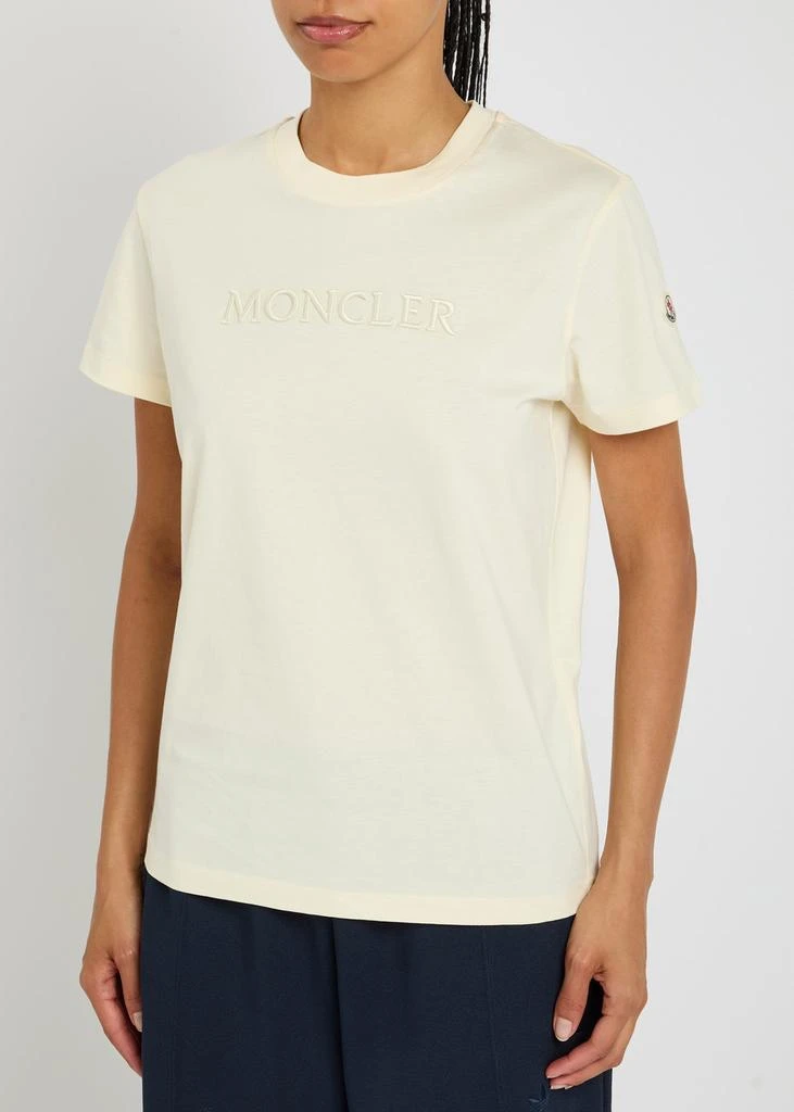 商品Moncler|Logo-embroidered cotton T-shirt,价格¥2667,第2张图片详细描述