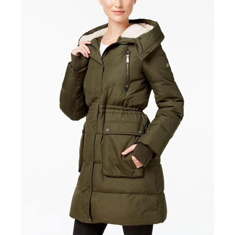 商品BCBG|Faux-Fur-Trim Down Puffer Coat,价格¥1122,第2张图片详细描述