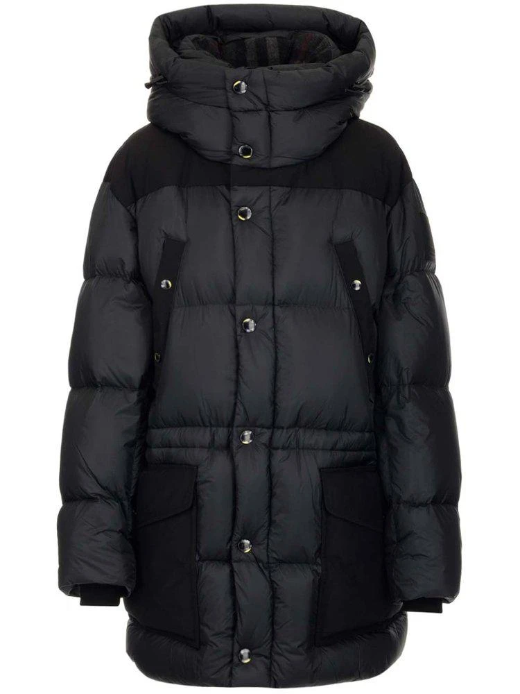 商品Burberry|Burberry Logo Appliqué Buttoned Puffer Coat,价格¥6794,第1张图片