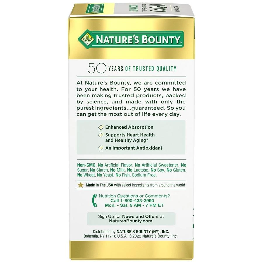 商品Nature's Bounty|Advanced CoQ10,价格¥375,第3张图片详细描述