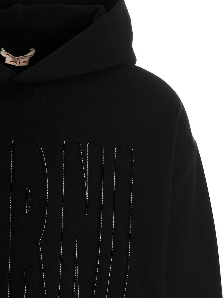 商品Marni|Marni Logo Detailed Long Sleeved Hoodie,价格¥3831,第3张图片详细描述