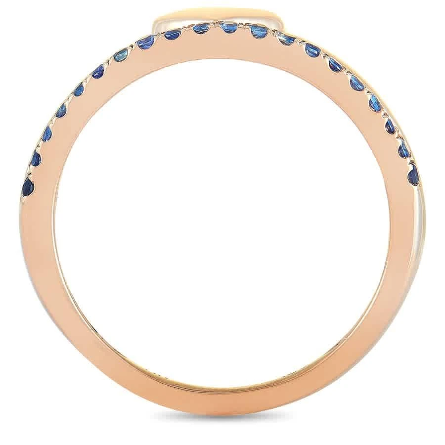 商品LB Exclusive|14K Rose Gold Sapphire Heart Ring,价格¥1711,第2张图片详细描述