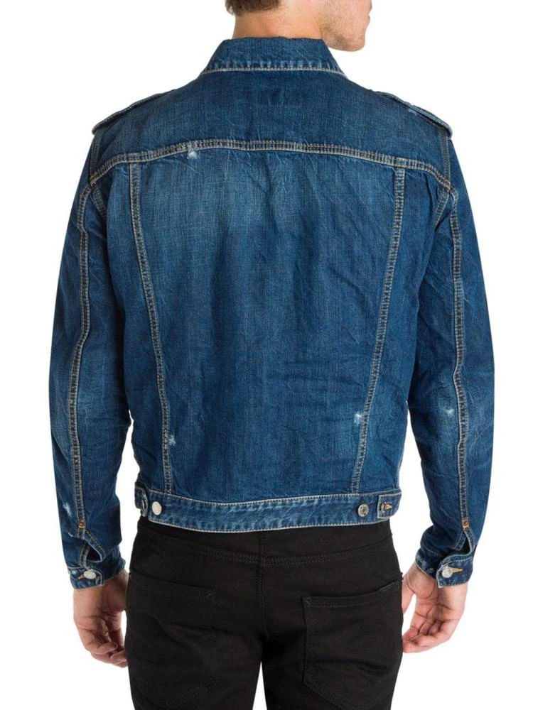 商品DSQUARED2|Dan Distressed Denim Jacket,价格¥6707,第2张图片详细描述