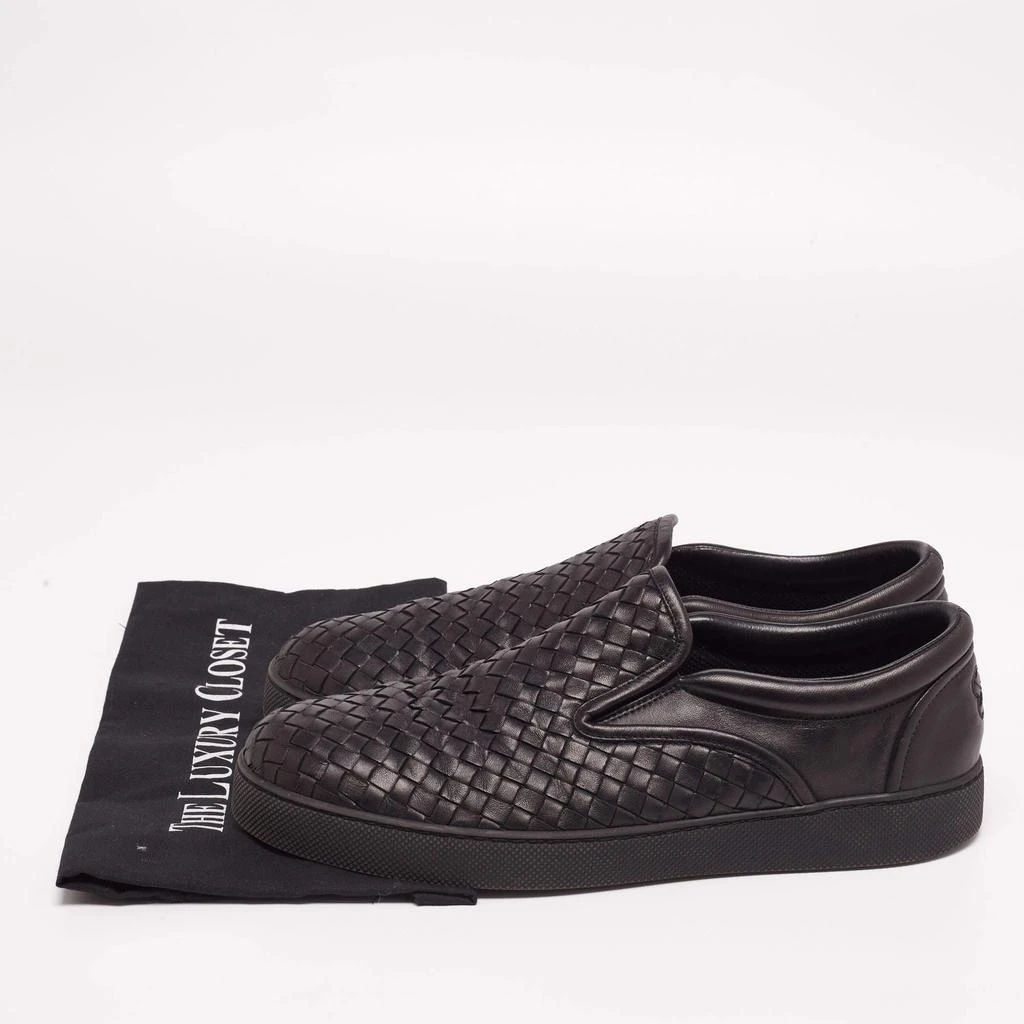 Bottega Veneta Black Intrecciato Leather Dodger Slip-On Sneakers Size 44 商品