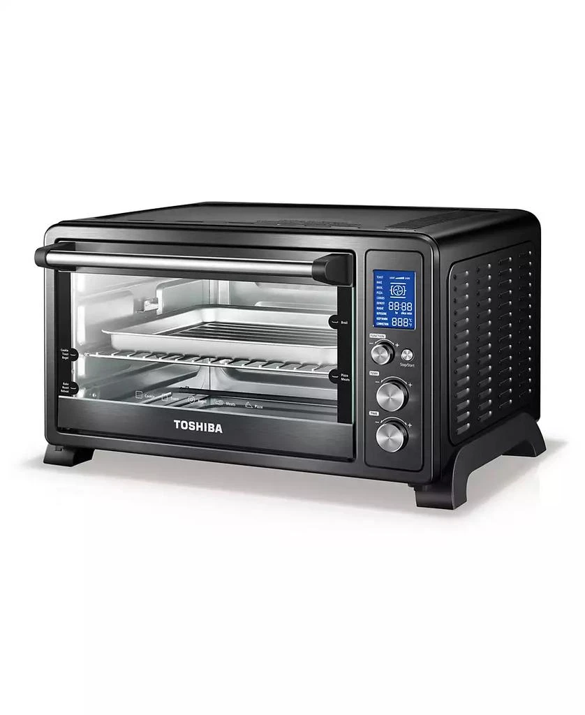 商品Toshiba|10.78" Digital Convection Toaster Oven, Black Stainless,价格¥1077,第2张图片详细描述