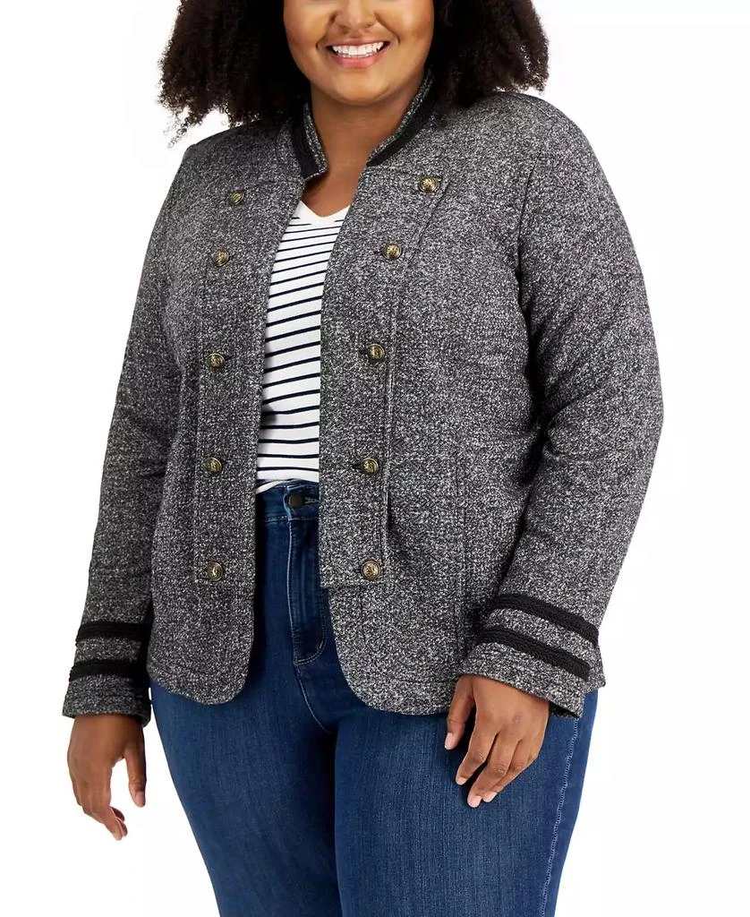 商品Tommy Hilfiger|Plus Size Military Band Jacket,价格¥298,第1张图片
