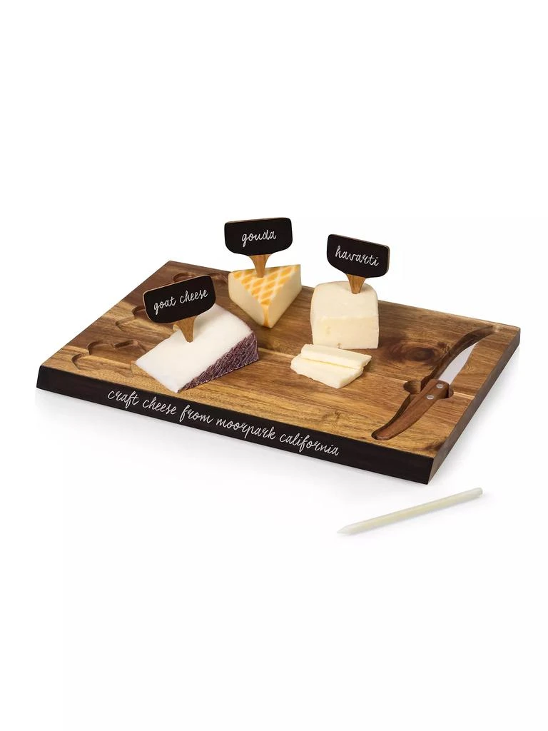 商品Picnic Time|Delio 6-Piece Cheese Acacia Wood Cutting Board & Tools Set,价格¥345,第4张图片详细描述