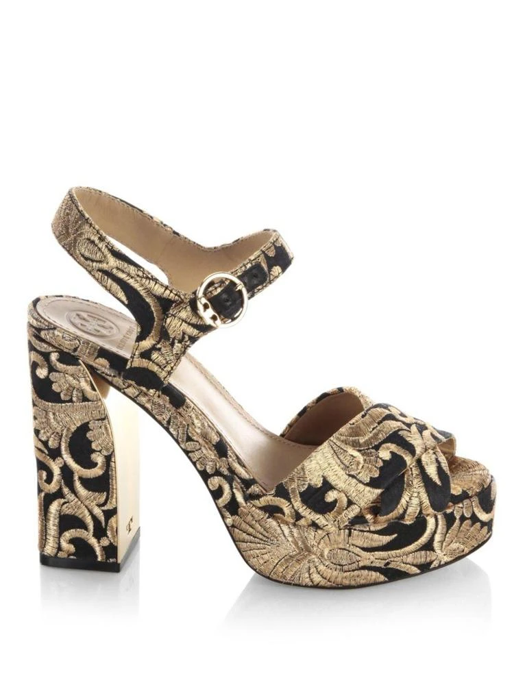 商品Tory Burch|Loretta Embroidered Platform Sandals,价格¥1195,第5张图片详细描述