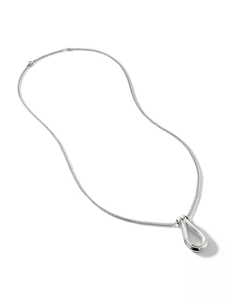 商品John Hardy|Surf Sterling Silver Etruscan Chain Long Pendant Necklace,价格¥5208,第1张图片