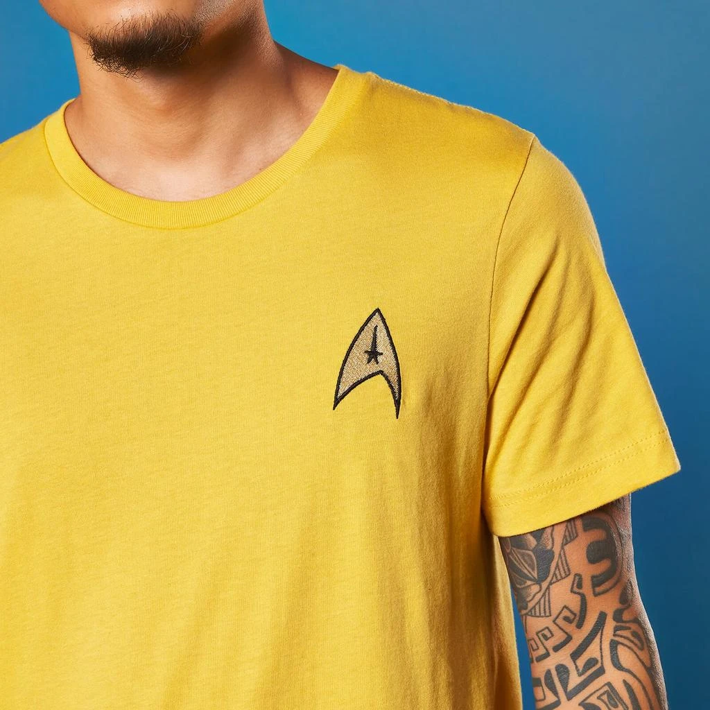 商品Original Hero|Embroidered Commander Star Trek T-shirt - Yellow,价格¥169,第5张图片详细描述