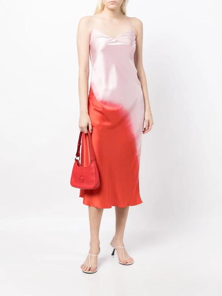 商品Alejandra Alonso Rojas|Dip Dye Satin Midi Slip Dress,价格¥8294,第3张图片详细描述