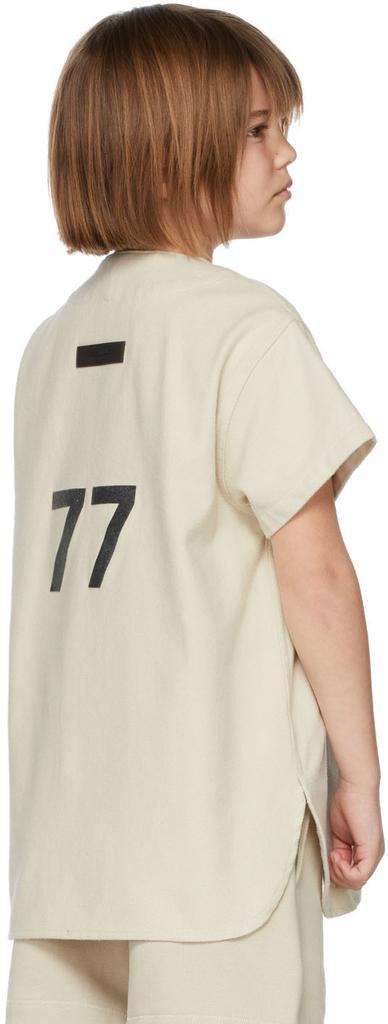 商品Essentials|Kids Beige Cotton Baseball T-Shirt,价格¥220,第6张图片详细描述