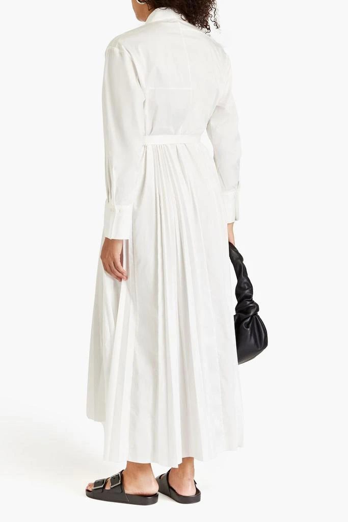 商品FRAME|Pleated cotton-blend poplin maxi shirt dress,价格¥2007,第3张图片详细描述