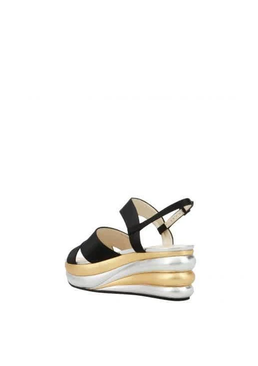商品Salvatore Ferragamo|Ladies Creations Balance Wedges Sandals,价格¥3226,第3张图片详细描述
