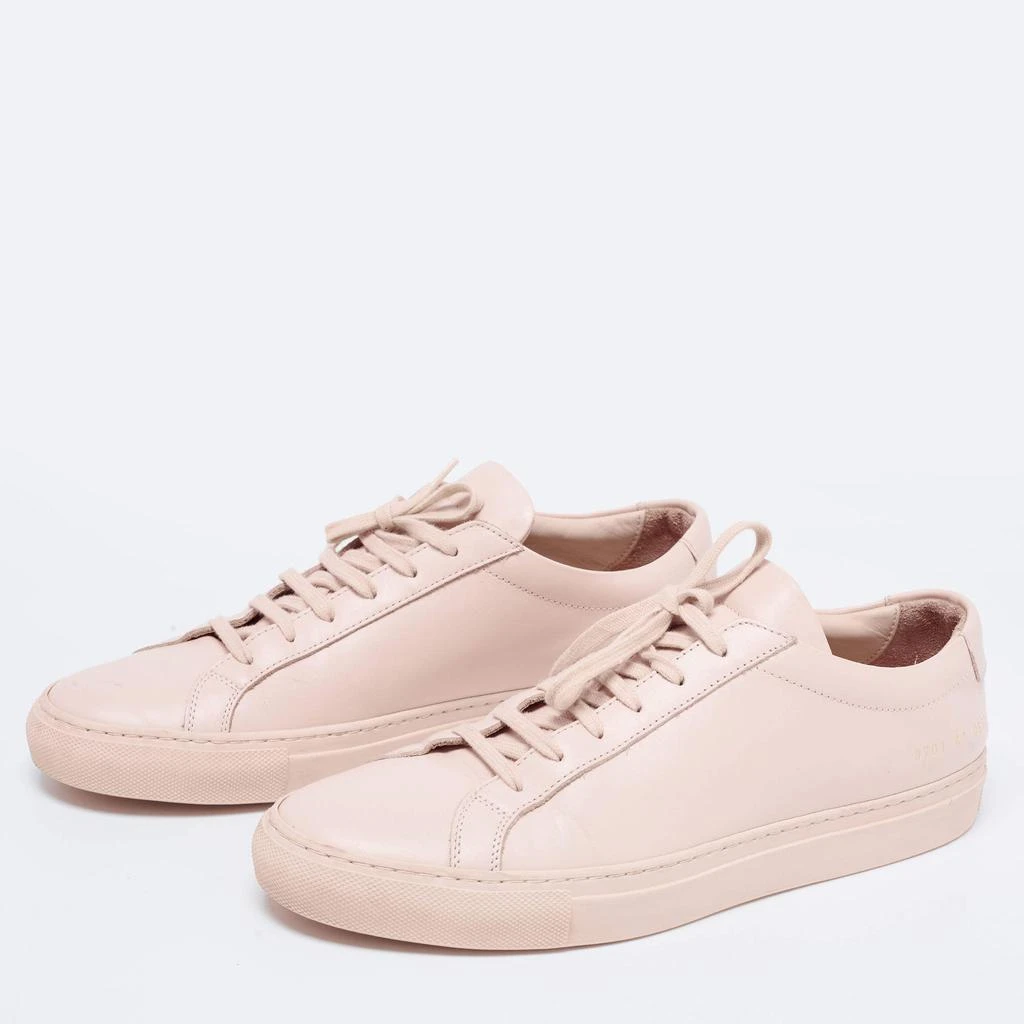 商品[二手商品] Common Projects|Common Projects Pink Leather Lace Up Sneakers Size 41,价格¥809,第2张图片详细描述