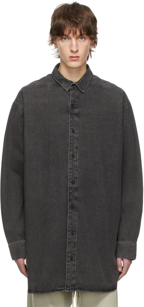 Black Denim Shirt商品第1张图片规格展示