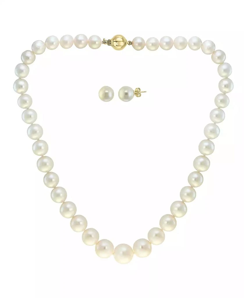 商品Effy|EFFY® 2-Pc. Set Cultured Freshwater Pearl (7-1/2-13mm) Strand Necklace & Matching Stud Earrings,价格¥5832,第1张图片