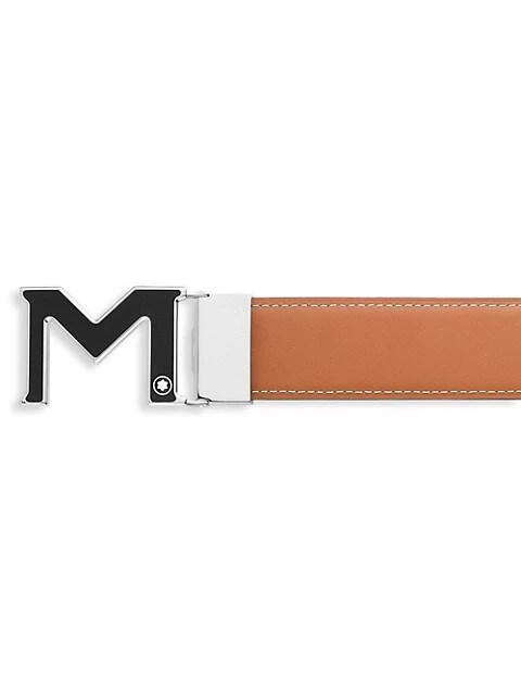 商品MontBlanc|M Buckle Leather Belt,价格¥2786,第3张图片详细描述