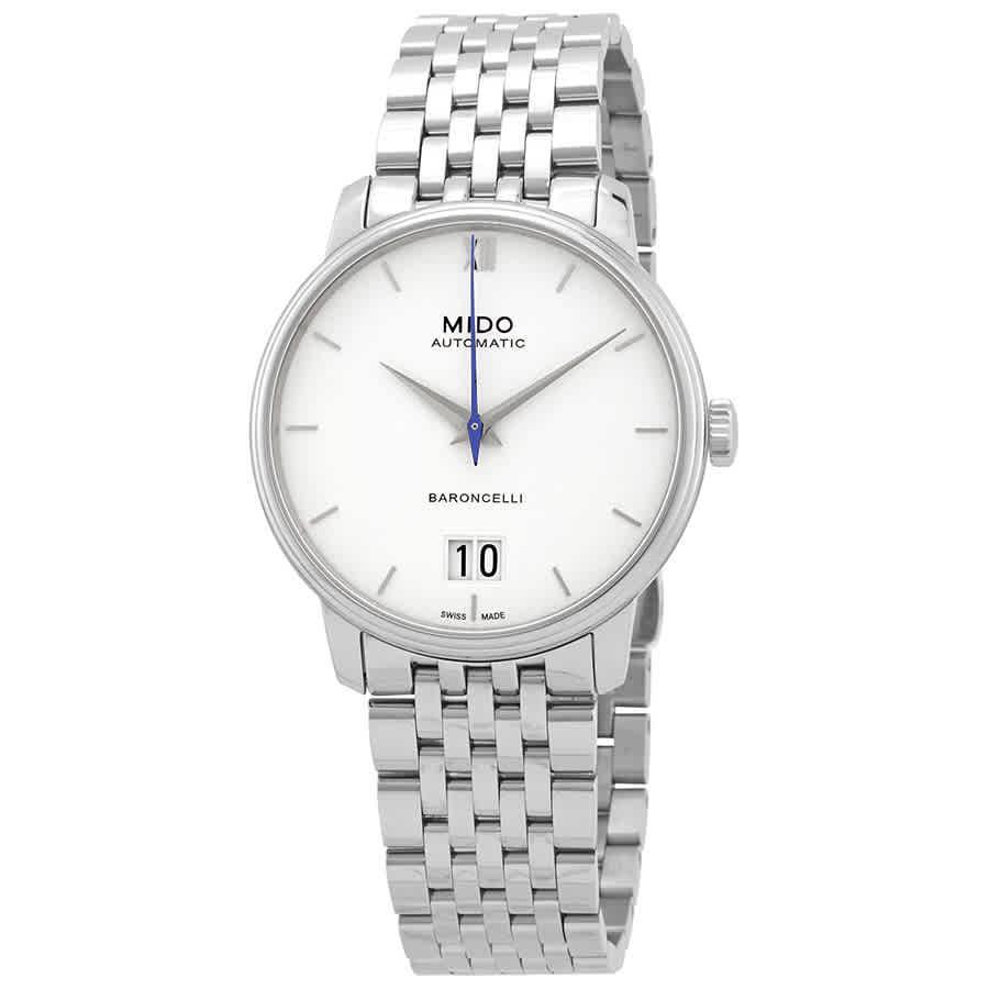 商品MIDO|Mido Baroncelli III Automatic White Dial Mens Watch M0274261101800,价格¥4299,第1张图片