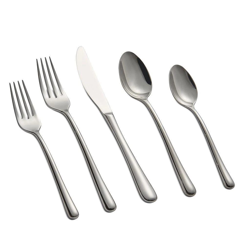 Silversmiths "Samantha Mirror" 20-Piece Flatware Set 商品