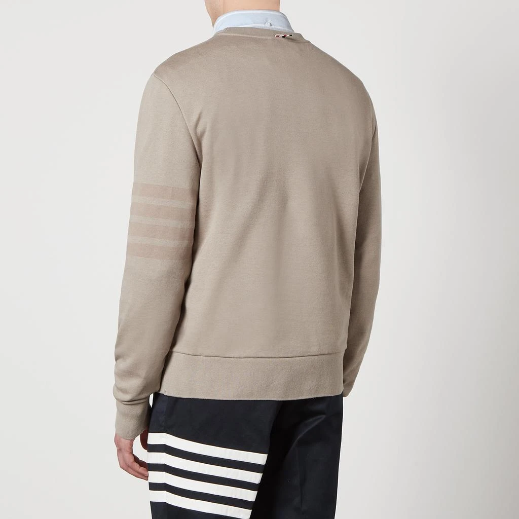 商品Thom Browne|Thom Browne Tonal 4 Bar Loopback Cotton-Jersey Sweatshirt,价格¥2281,第2张图片详细描述