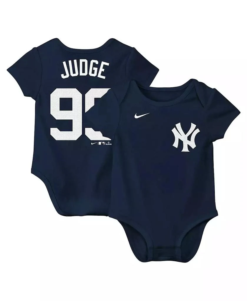 商品NIKE|Baby Aaron Judge Navy New York Yankees Fuse Name Number Bodysuit,价格¥198,第1张图片