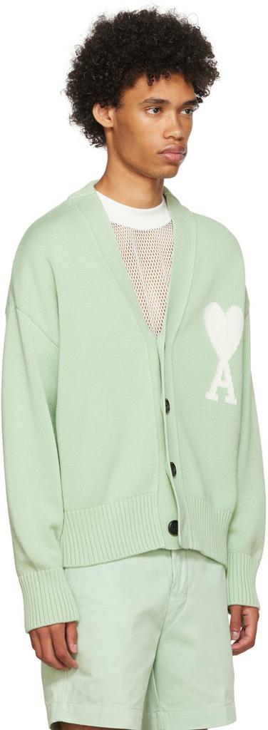 商品AMI|Green Ami De Cœur Cardigan,价格¥3010,第4张图片详细描述