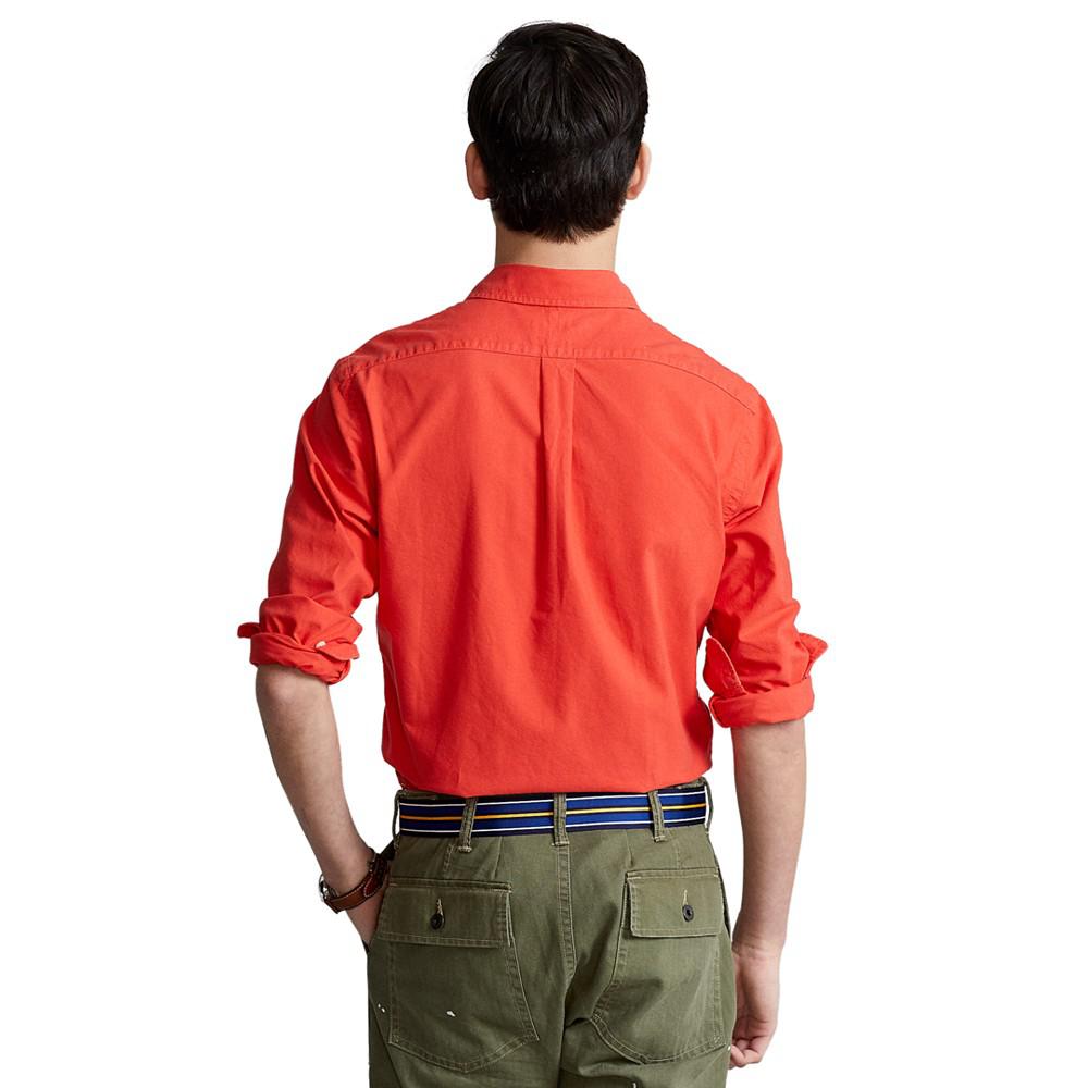 拉夫劳伦 男士经典版型纯色牛津衬衫商品第2张图片规格展示
