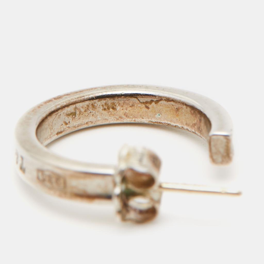 商品[二手商品] Tiffany & Co.|Tiffany & Co. 1837 Narrow Sterling Silver Hoop Earrings,价格¥1985,第6张图片详细描述