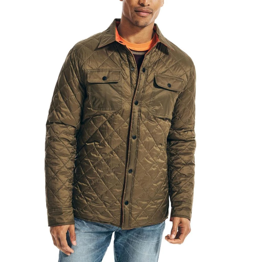 商品Nautica|Nautica Mens Reversible Lightweight Quilted Coat,价格¥337,第2张图片详细描述