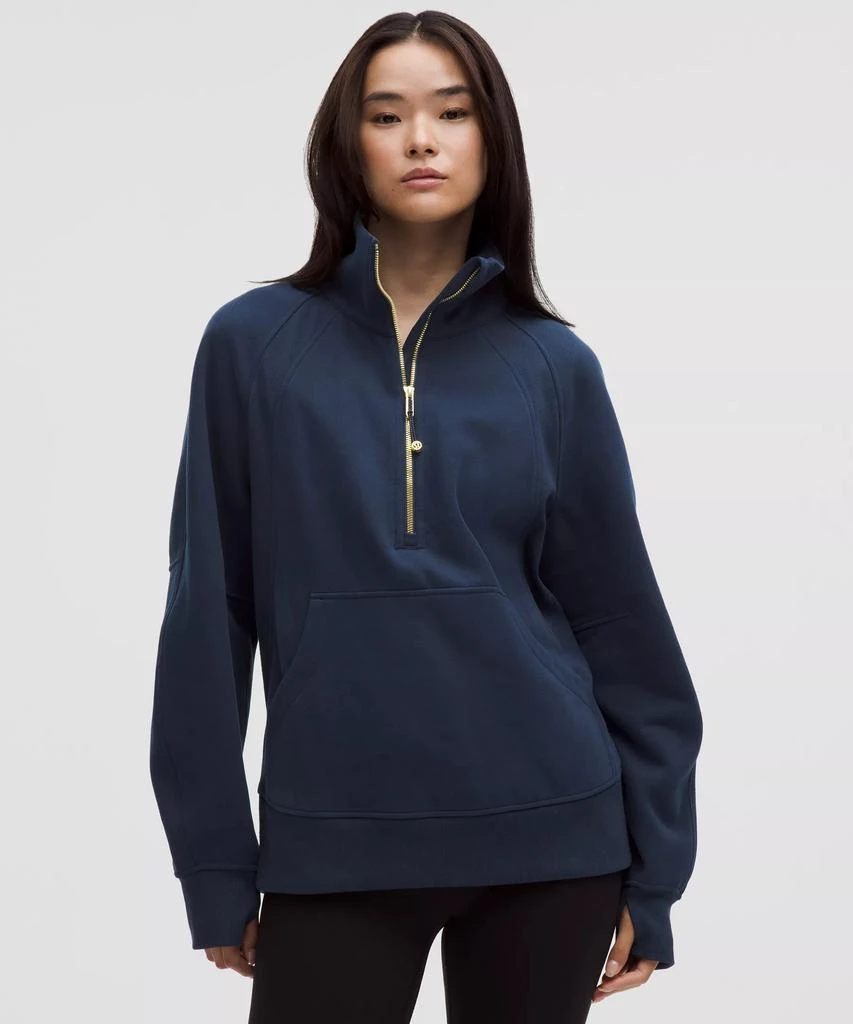 Scuba Oversized Funnel-Neck Half Zip *Long 商品