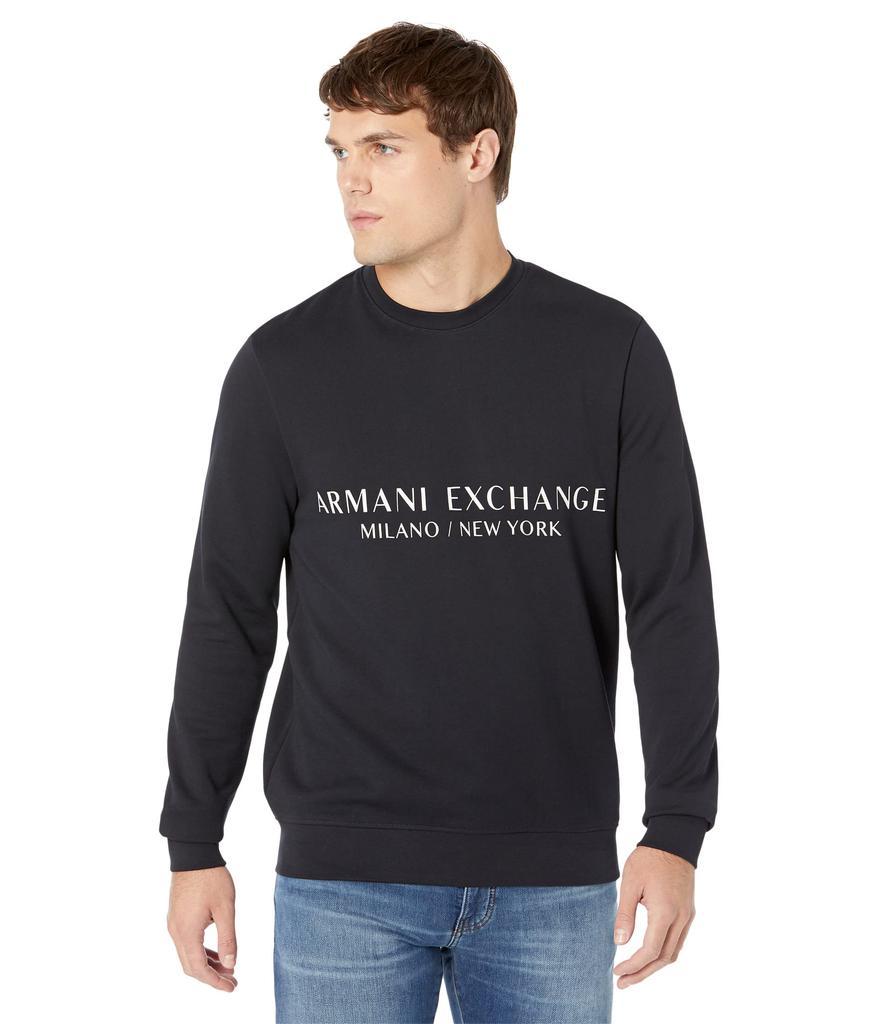 商品Armani Exchange|Milano/New York Logo Sweatshirt,价格¥742,第1张图片