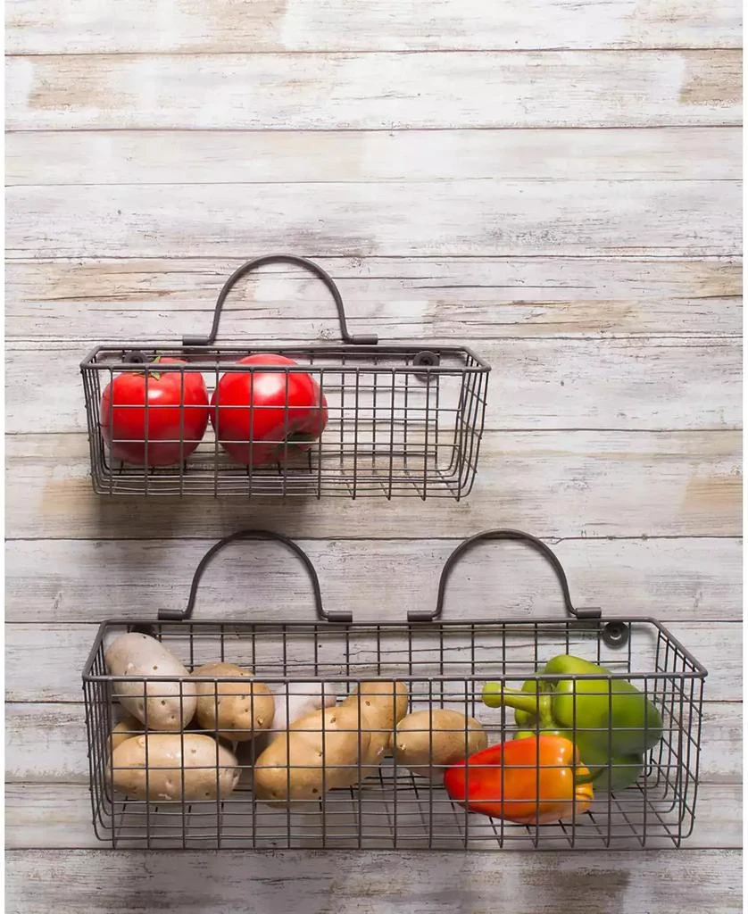 商品Design Imports|Wire Wall Basket Set 2 Medium,价格¥319,第5张图片详细描述