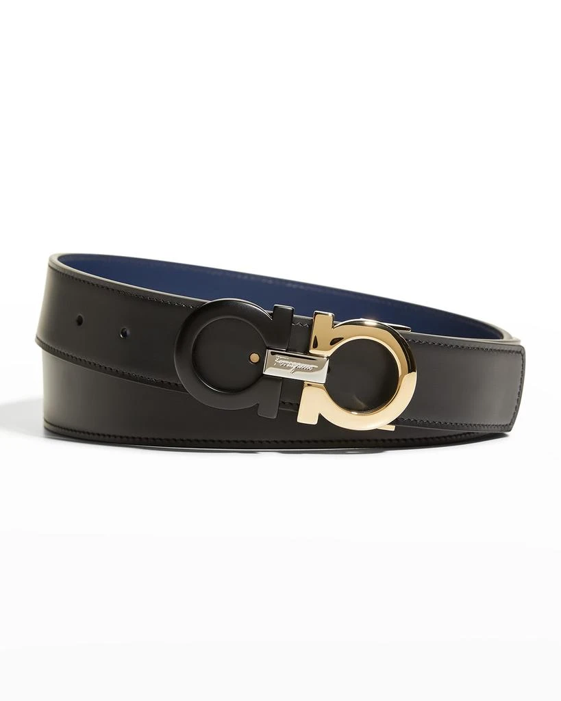 商品Salvatore Ferragamo|Men's Gancini Reversible Leather Belt, Cut-to-Size,价格¥2866,第1张图片