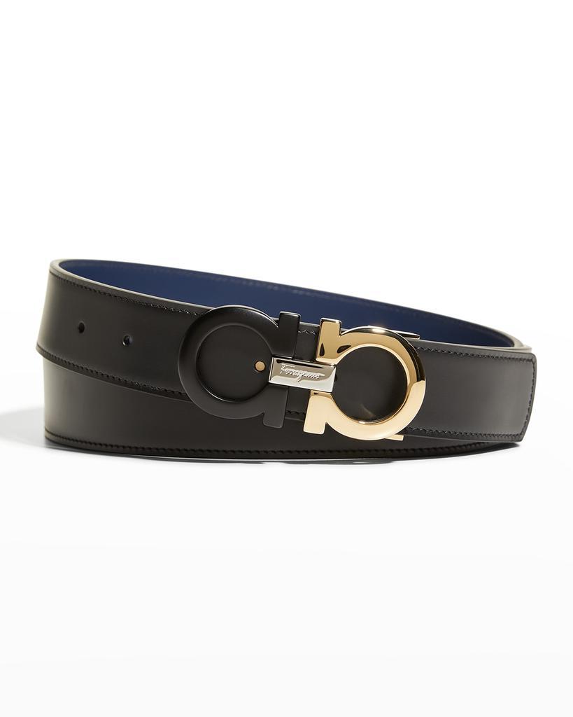 商品Salvatore Ferragamo|Men's Gancini Reversible Leather Belt, Cut-to-Size,价格¥3644,第1张图片