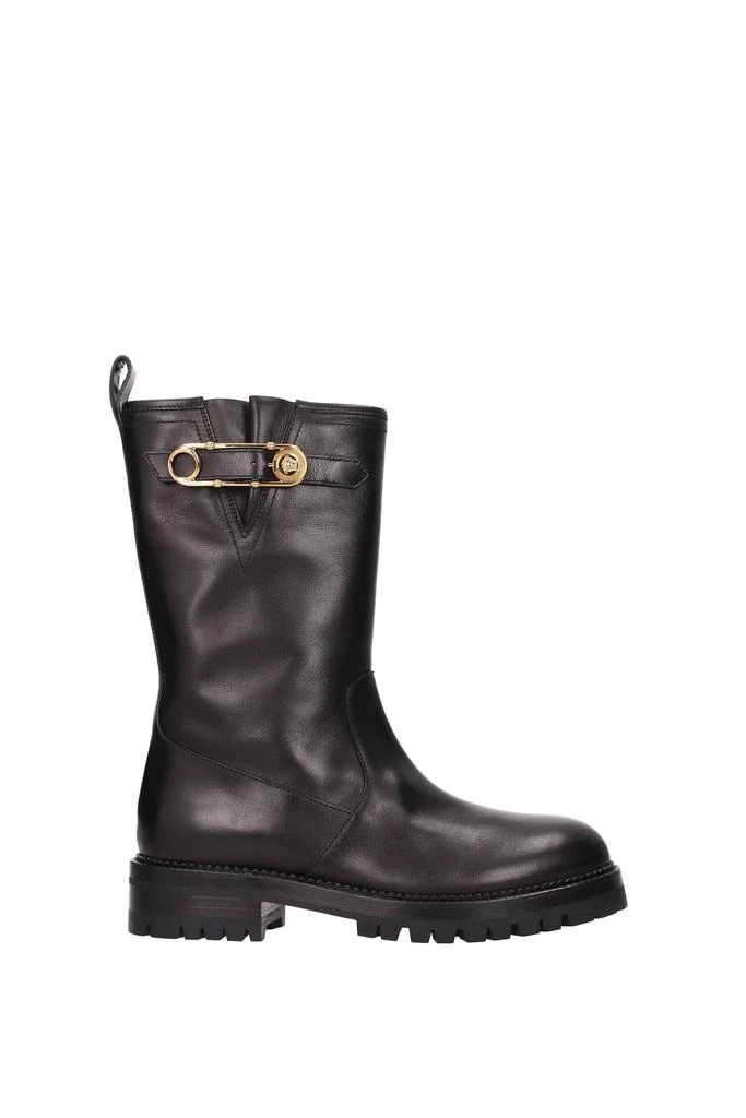商品Versace|Ankle boots Leather Black,价格¥4826,第1张图片