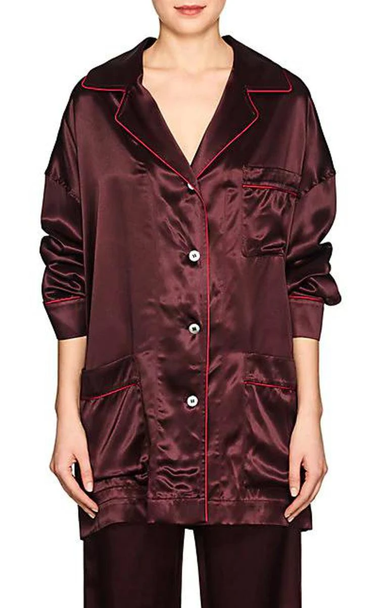 商品MAISON MARGIELA|Satin Pajama Blouse,价格¥2302,第1张图片