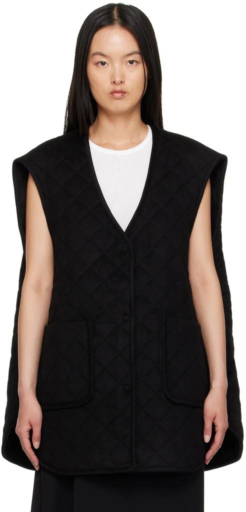 商品Totême|Black Oversized Vest,价格¥2839,第1张图片