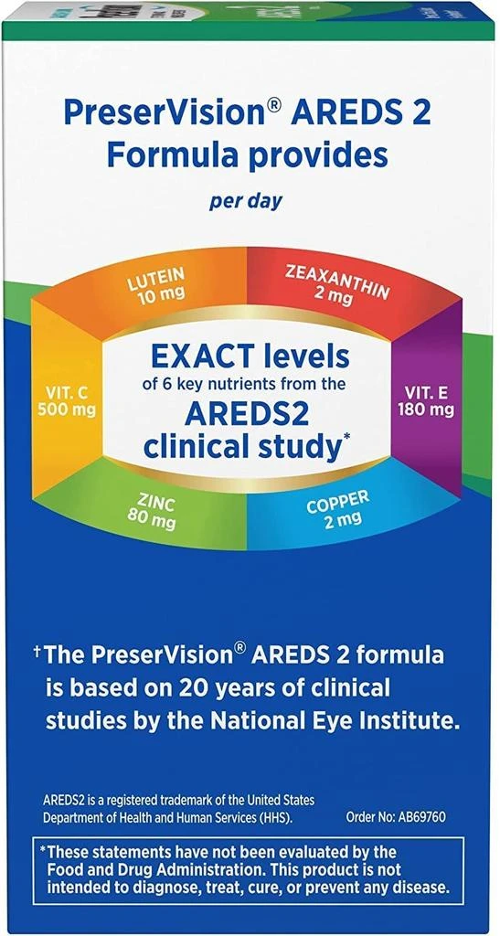 PreserVision AREDS 2 Eye Vitamin & Mineral Supplement, Contains Lutein, Vitamin C, Zeaxanthin, Zinc & Vitamin E, 60 Minigels (Packaging May Vary) 商品