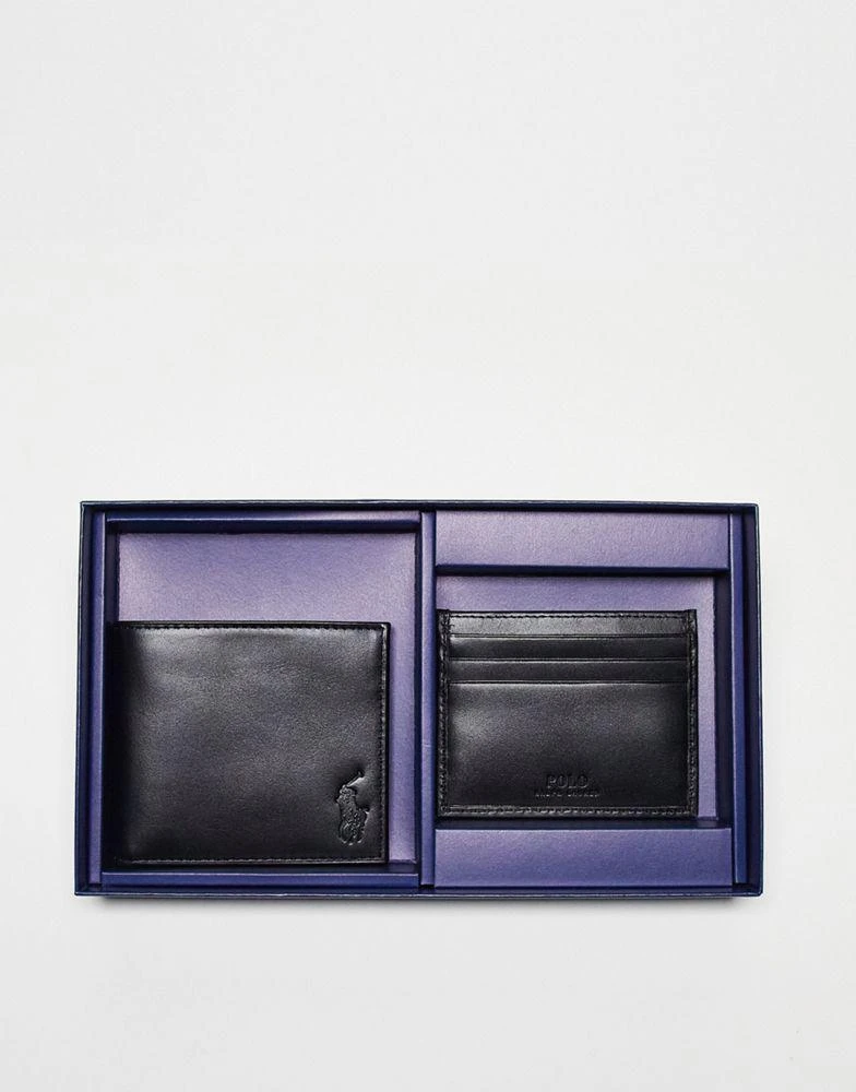 商品Ralph Lauren|Polo Ralph Lauren gift box leather cardholder and wallet,价格¥808,第4张图片详细描述