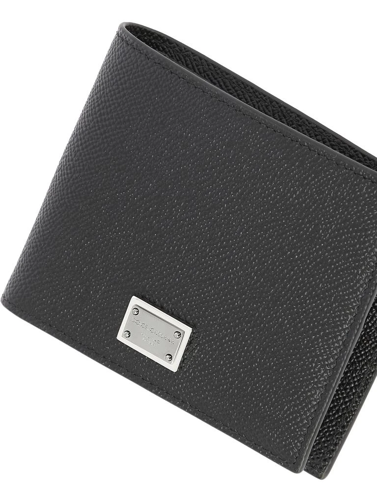 商品Dolce & Gabbana|Wallet With Logo Wallets & Card Holders Black,价格¥978,第4张图片详细描述