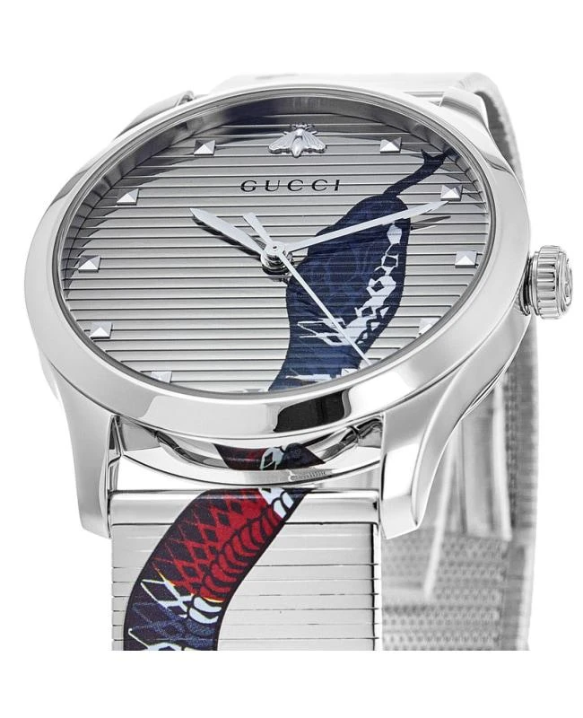 商品Gucci|Gucci G-Timeless 38mm King Snake Steel Unisex Watch YA1264123,价格¥7560,第2张图片详细描述