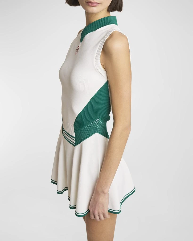 商品Casablanca|Knit Nylon Mini Dress with Logo Detail,价格¥5510,第3张图片详细描述