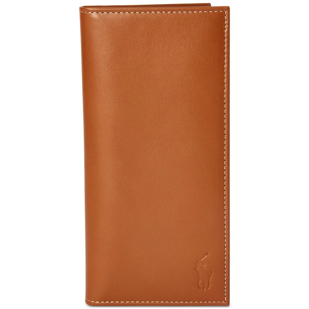 商品Ralph Lauren|Men's Burnished Leather Narrow Wallet,价格¥425,第1张图片